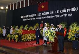 Toàn văn Lời điếu tại Lễ truy điệu nguyên Tổng Bí thư Lê Khả Phiêu